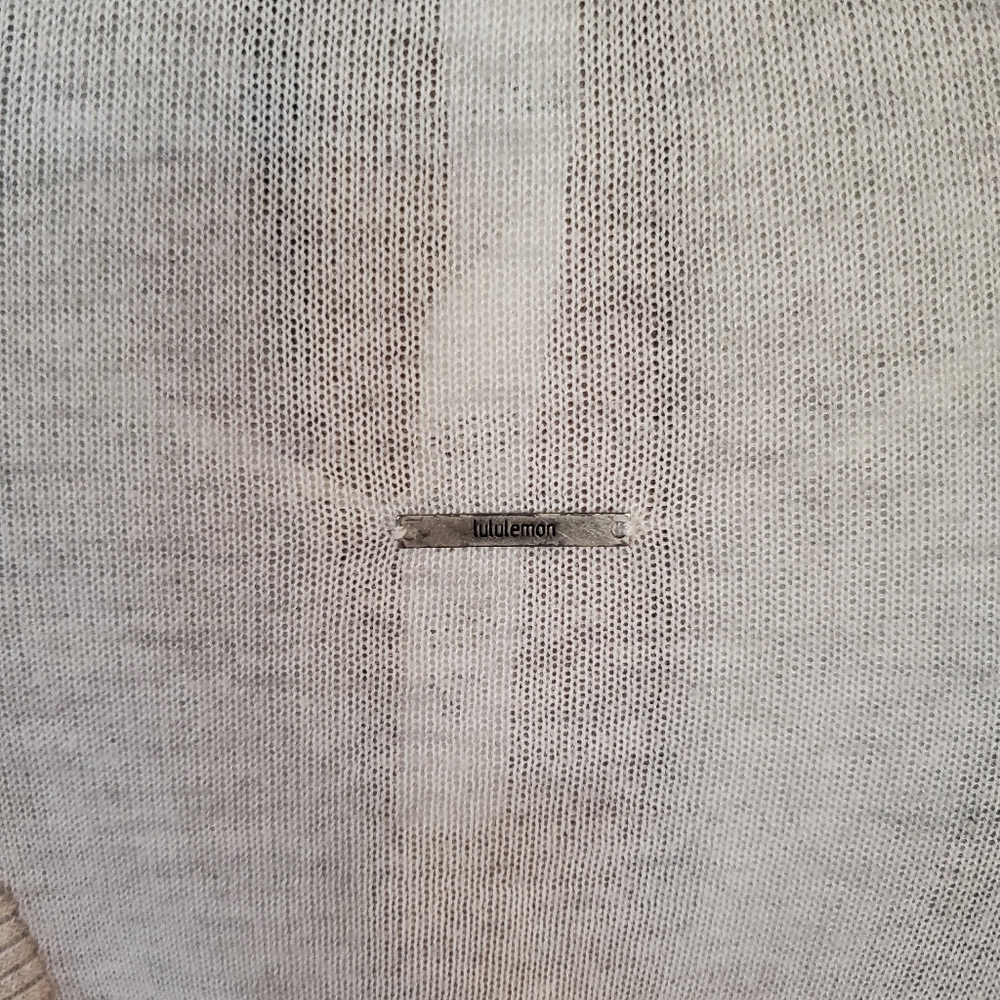 Lululemon Gray Open Sweater Wrap - Picture 3 of 5